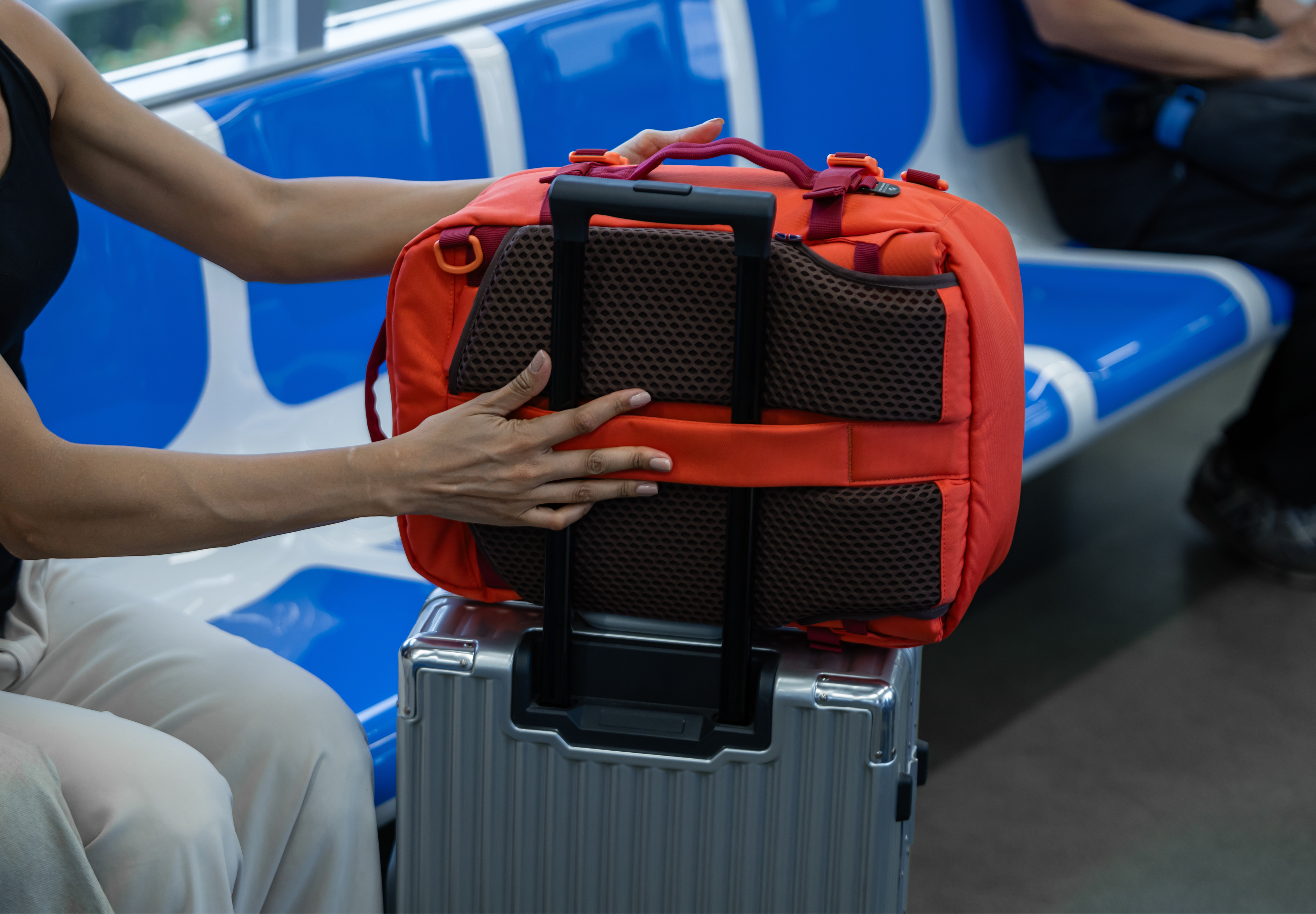 Backpack Rear Sleeve Backpack with Trolley Sleeve | CABINZERO