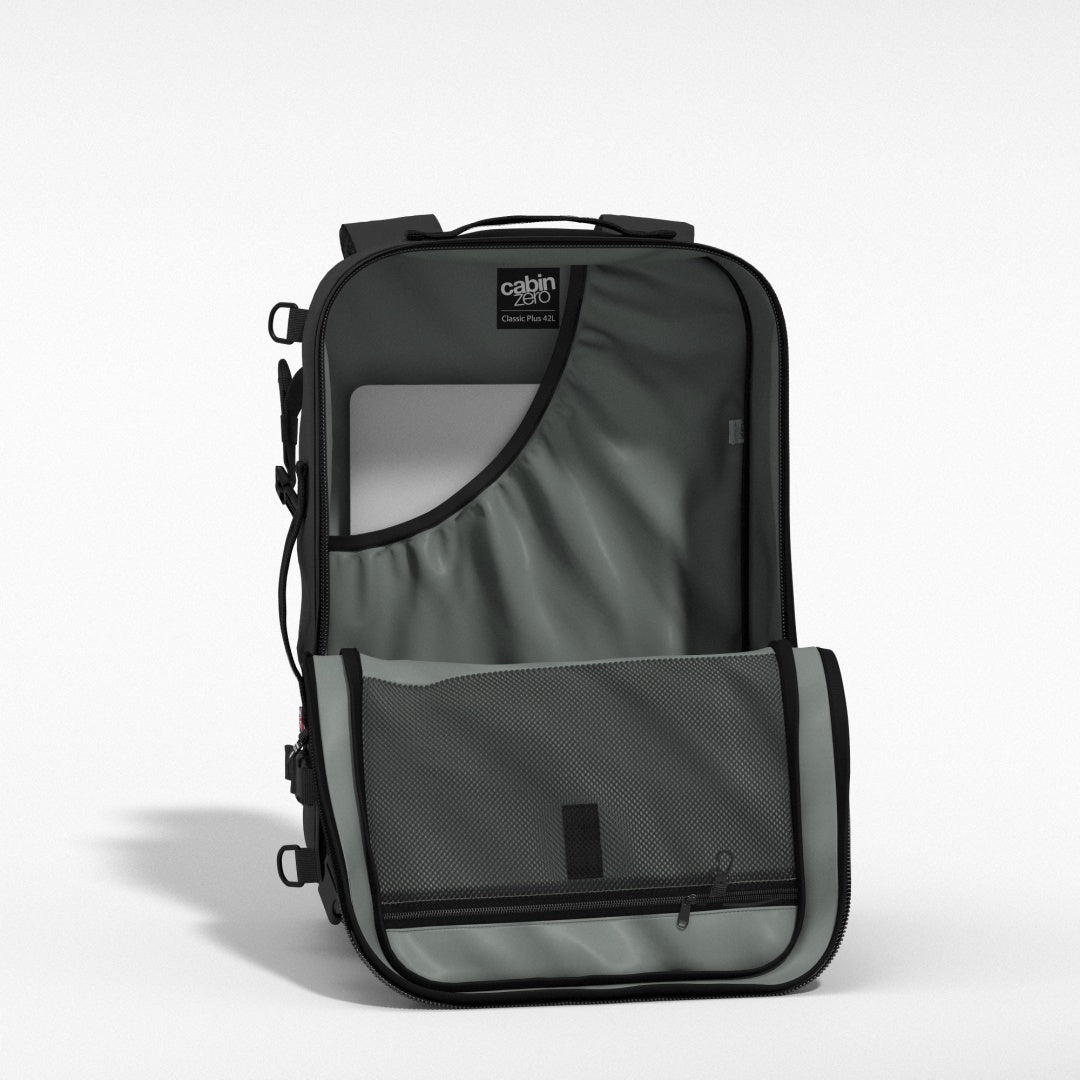 42 liter travel backpack Litre through strap for easy travel Cotopaxi Allpa 42L Travel Pack,