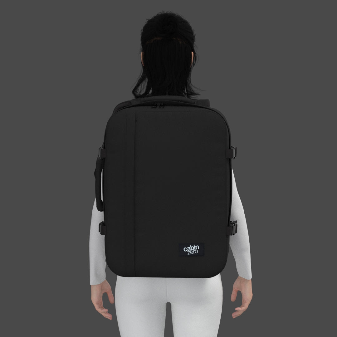 The Cabin Zero Classic 44L its a backpack that fits the nr200. (I could  even fit keyboard, mouse and clothes) : r/sffpc