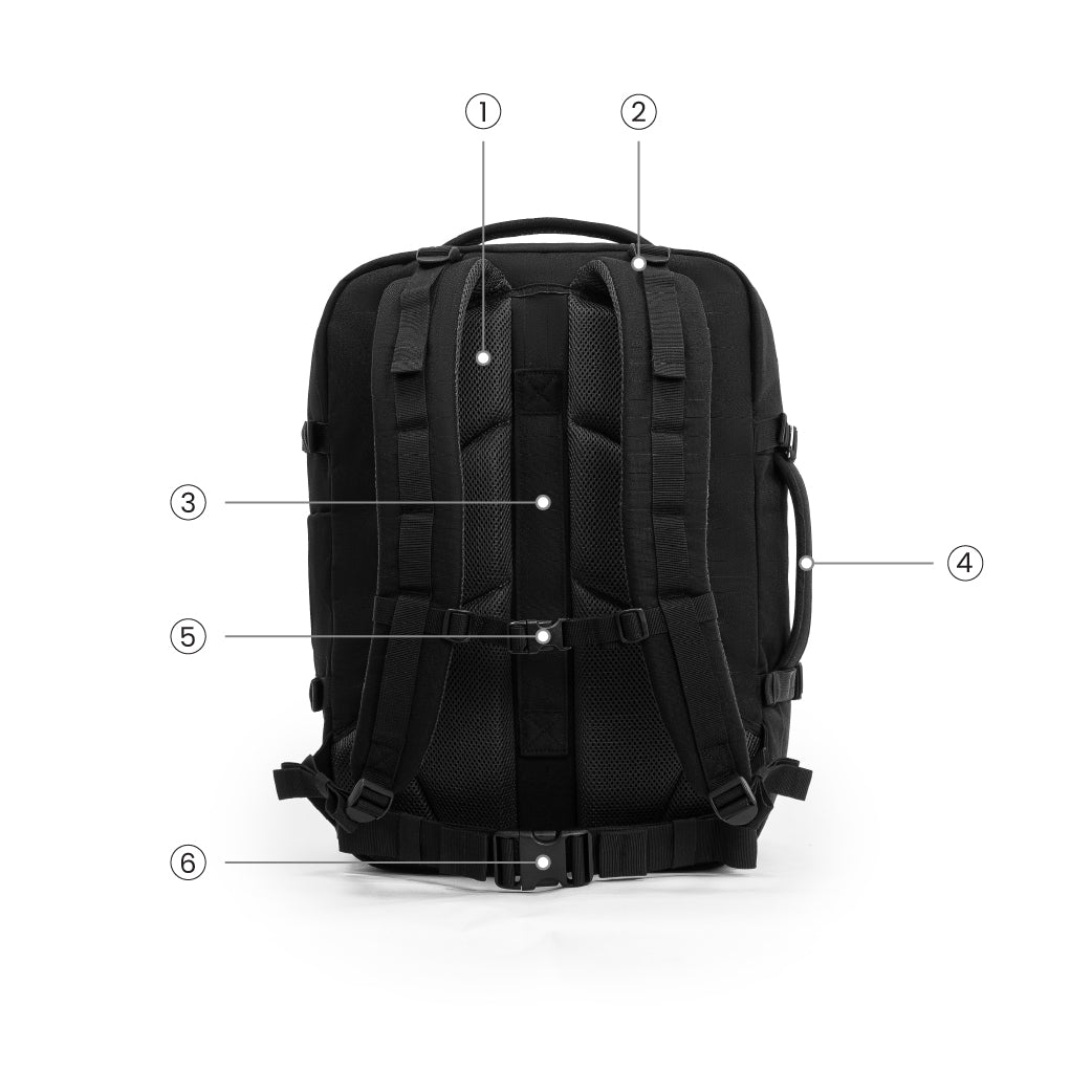 （新ロゴ美品）CABIN ZERO military 36L BLACK Military Backpack 36L | CABINZERO